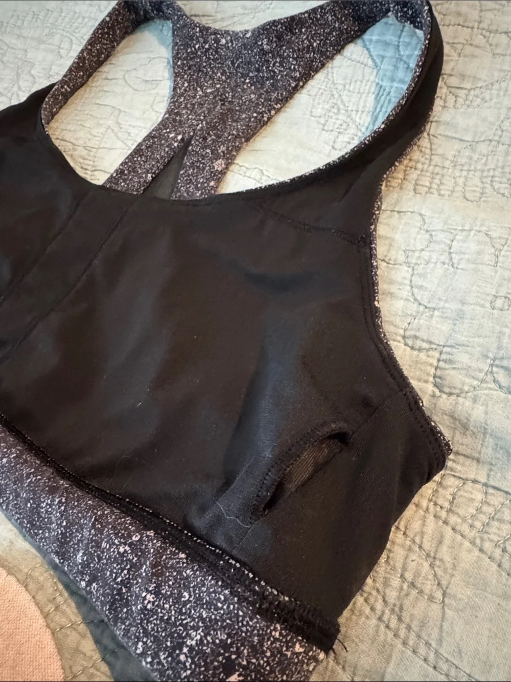 Lululemon athletica Women's Sparkle Black Racerback Sports Bra